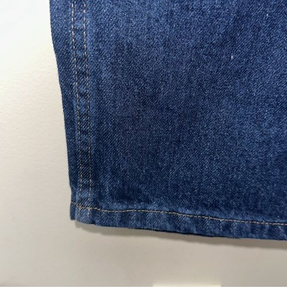 RUSTLER x WRANGLER 38 x 30 Vintage Dark Wash Regular Fit Four Pocket Jeans - Picture 10 of 13